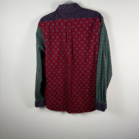 Brooks Brothers Corduroy Patchwork Pinwale Floral Print Large - Picture 3 of 6